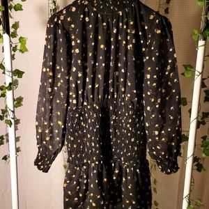 Floral fitted baby-doll dress (L)